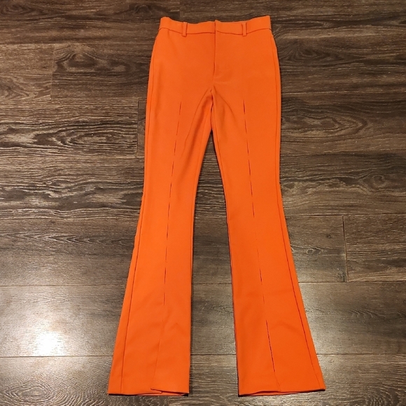 ❤️ NWOT! ZARA HIGH RISE FLARE SPLIT HEM PANTS, SMALL - Picture 2 of 12